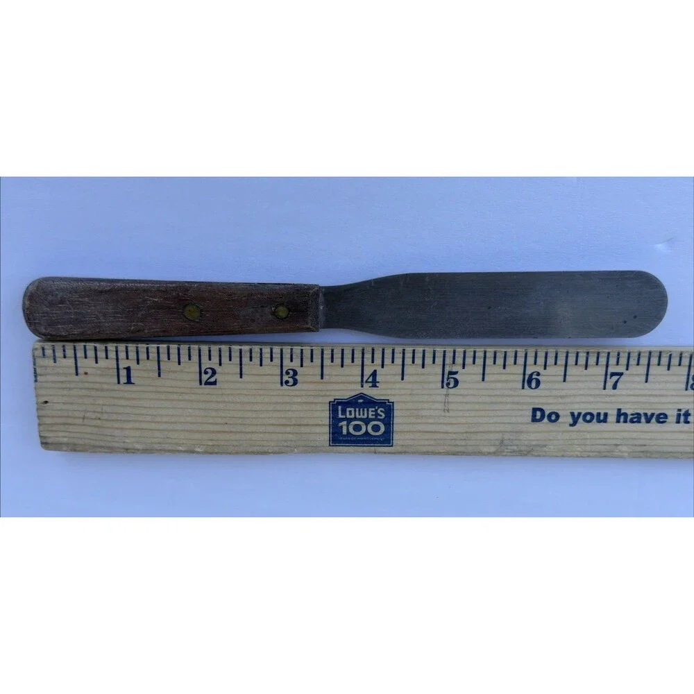 VTG EKCO Icing Knife Cake Batter Spreader Wood Handle 7-5/8